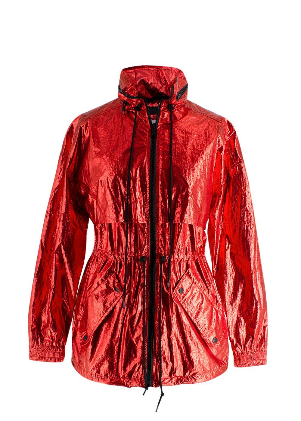 Kenzo Red Metallic Windbreaker Jacket