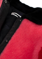 MCQ Red & Pink Shearling Zip Jacket