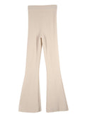 Galvan Cream Maia Cashmere Flared Trousers