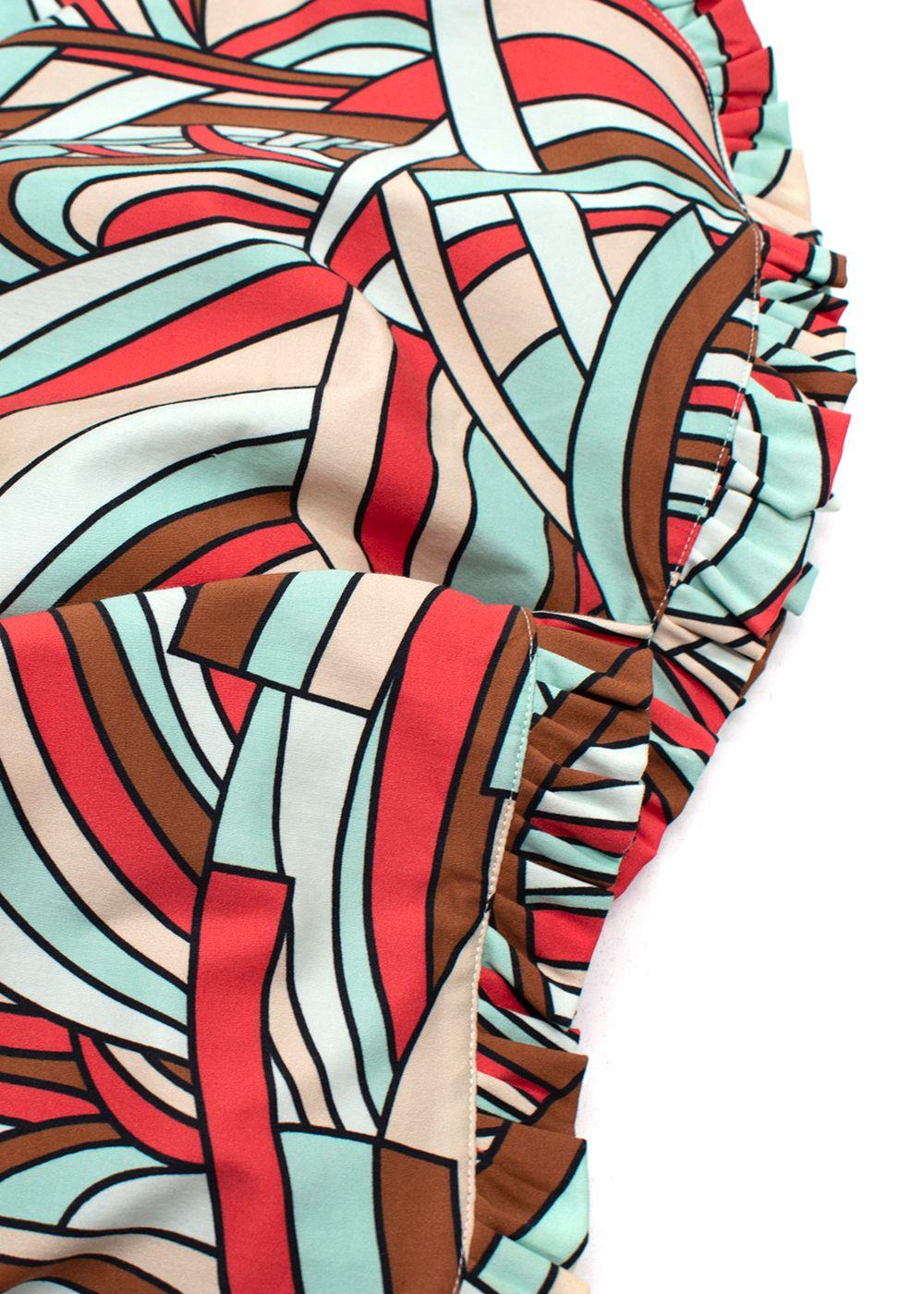La Double J Multi-Coloured Ruffle Onde Shorts