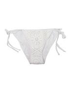 Borgo De Nor x Talia Collins White Crochet Divona Tie Bikini