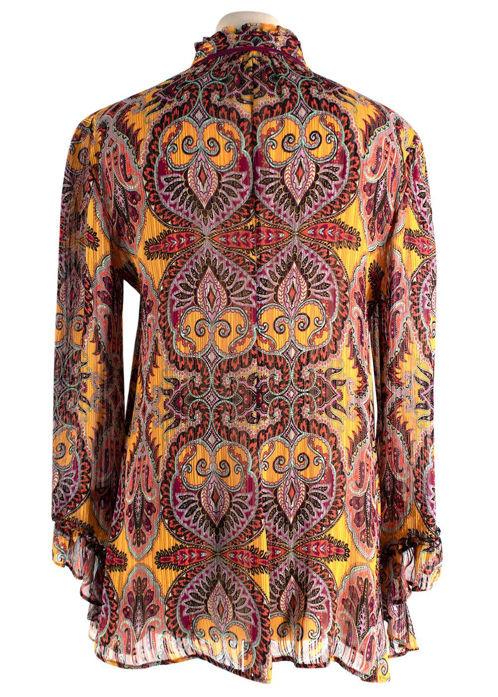 Etro Multi Coloured Floral Silk Blouse