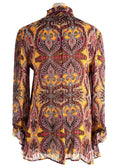 Etro Multi Coloured Floral Silk Blouse