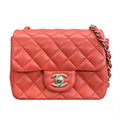 Chanel Quilted Leather Mini Square Flap Bag