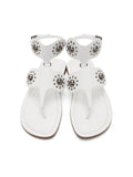 Alaia White Studded Sandals