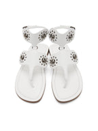 Alaia White Studded Sandals