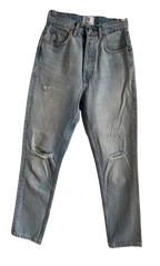 Anine Bing Light Blue Distressed Jeans
