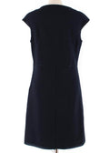 Bottega Veneta Navy Fitted Shift Dress