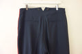 Navy Tailored Trousers with Red Side Stripe