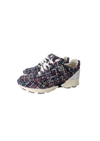 Multicoloured Woven Tweed Sneakers