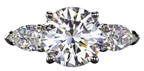 Verde 2ct IGI Certified Lab-grown Round Cut Diamond Ring