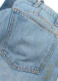 Monse Two-Tone Asymmetric Waistband Jeans
