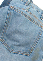 Monse Two-Tone Asymmetric Waistband Jeans
