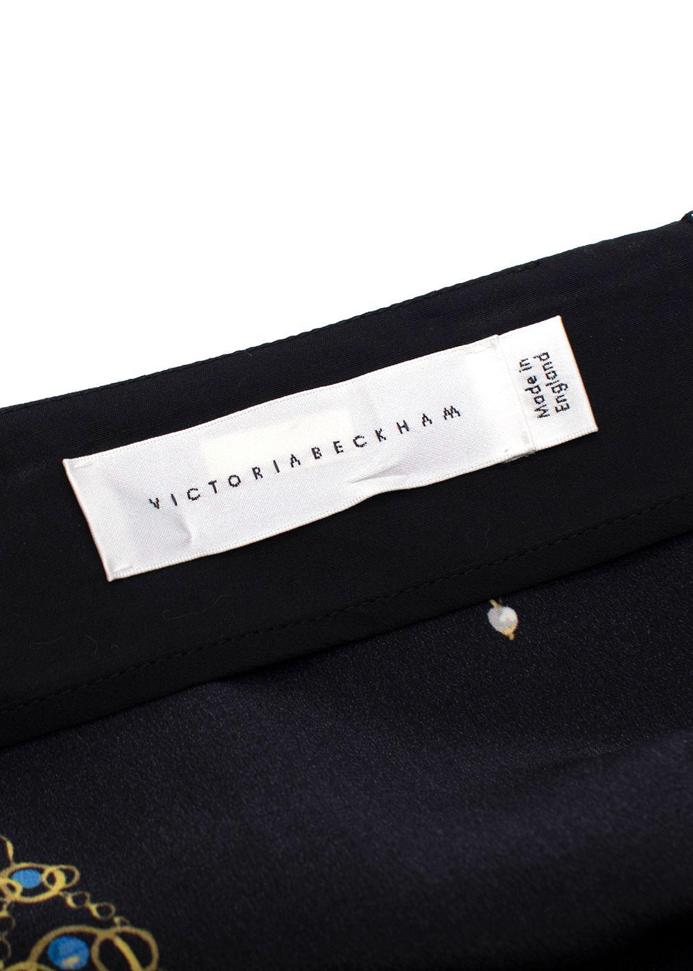 Victoria Beckham Black Embellished Earring Skirt