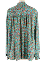 Saint Laurent Floral Pussybow Blouse