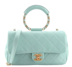 Chanel Blue Lambskin in the Loop Flap Bag