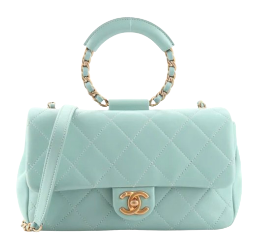 Chanel Blue Lambskin in the Loop Flap Bag