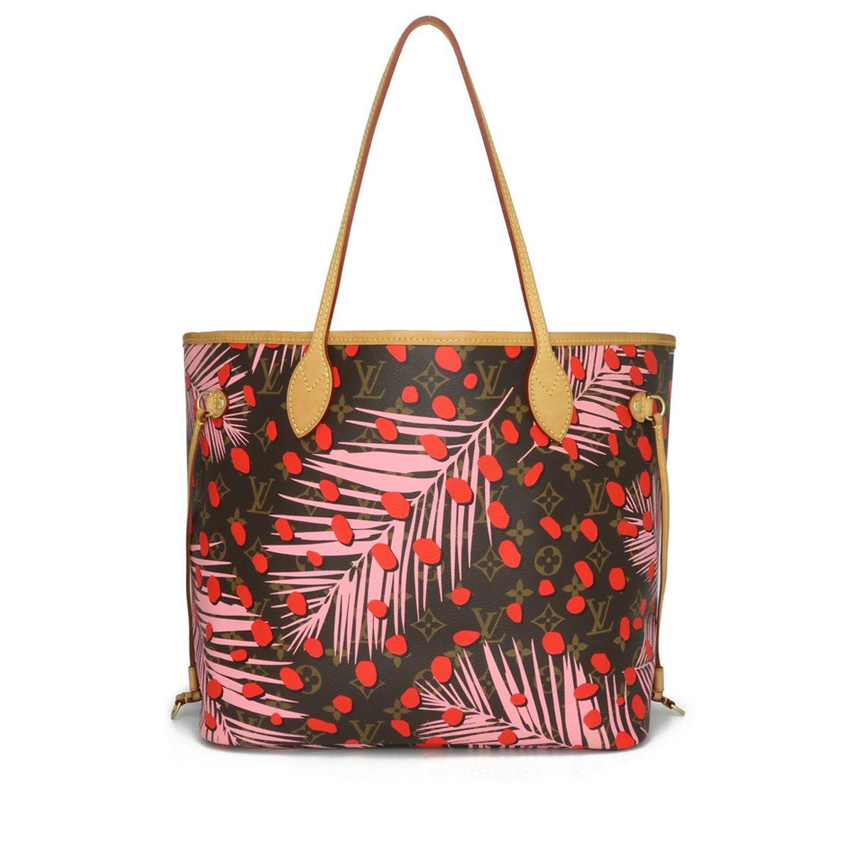 Monogram Jungle Dots Rose Ballerine Neverfull MM Bag