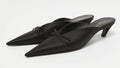 Balenciaga Black Satin Mules