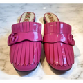 Gucci Pink Patent Marmont Flats