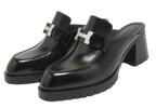 Hermes Black Constance Mules
