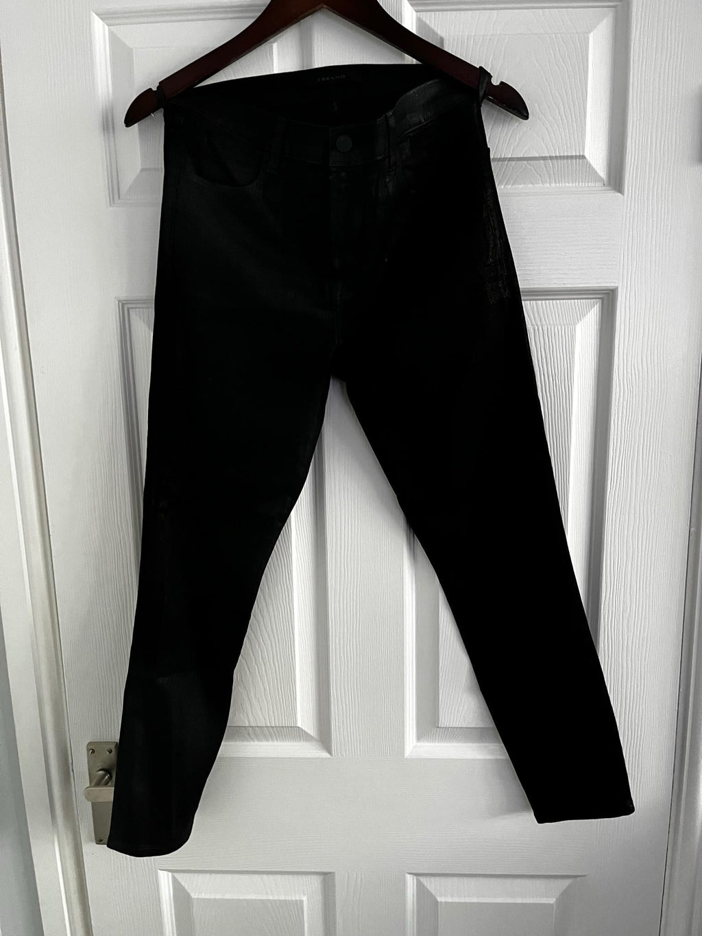 J Brand Metallic Black Skinny Jeans