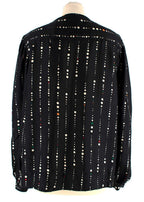 Isabel Marant Gemma Polka Dot Black Silk Blouse