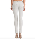 Mother The Looker Grey Skinny Jeans