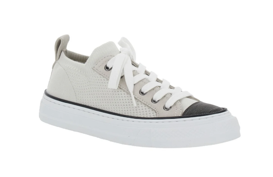 Brunello Cucinelli Sneakers 36 Beige and Grey