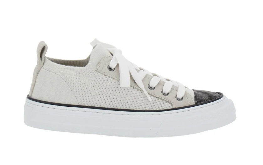 Brunello Cucinelli Sneakers 37 Beige and Grey