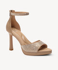 SleekRise Strapped Platform Heeled Sandal - Gold / US 7.5 | EU 38 | UK 5.5