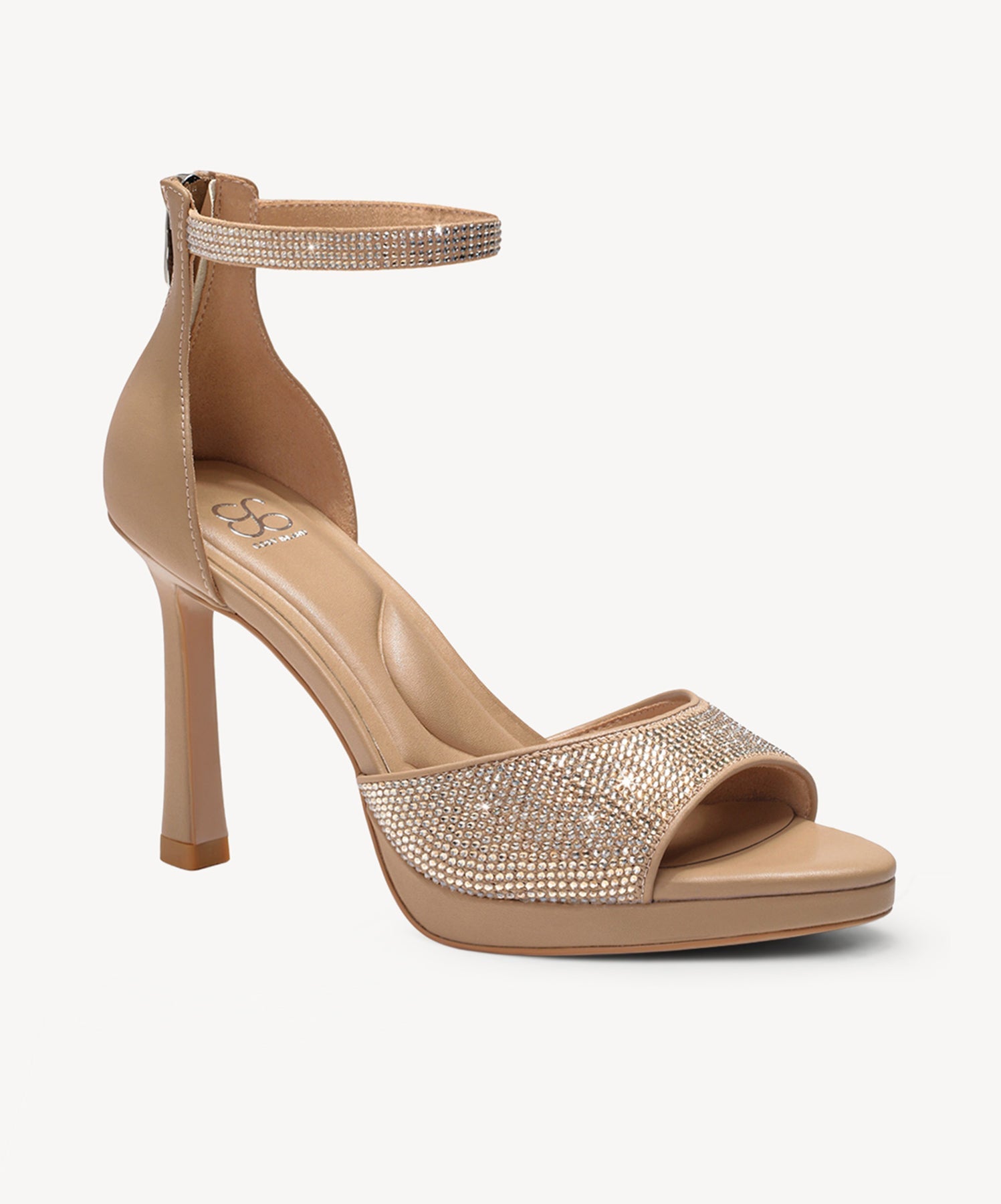 SleekRise Strapped Platform Heeled Sandal - Gold / US 8 | EU 39 | UK 6