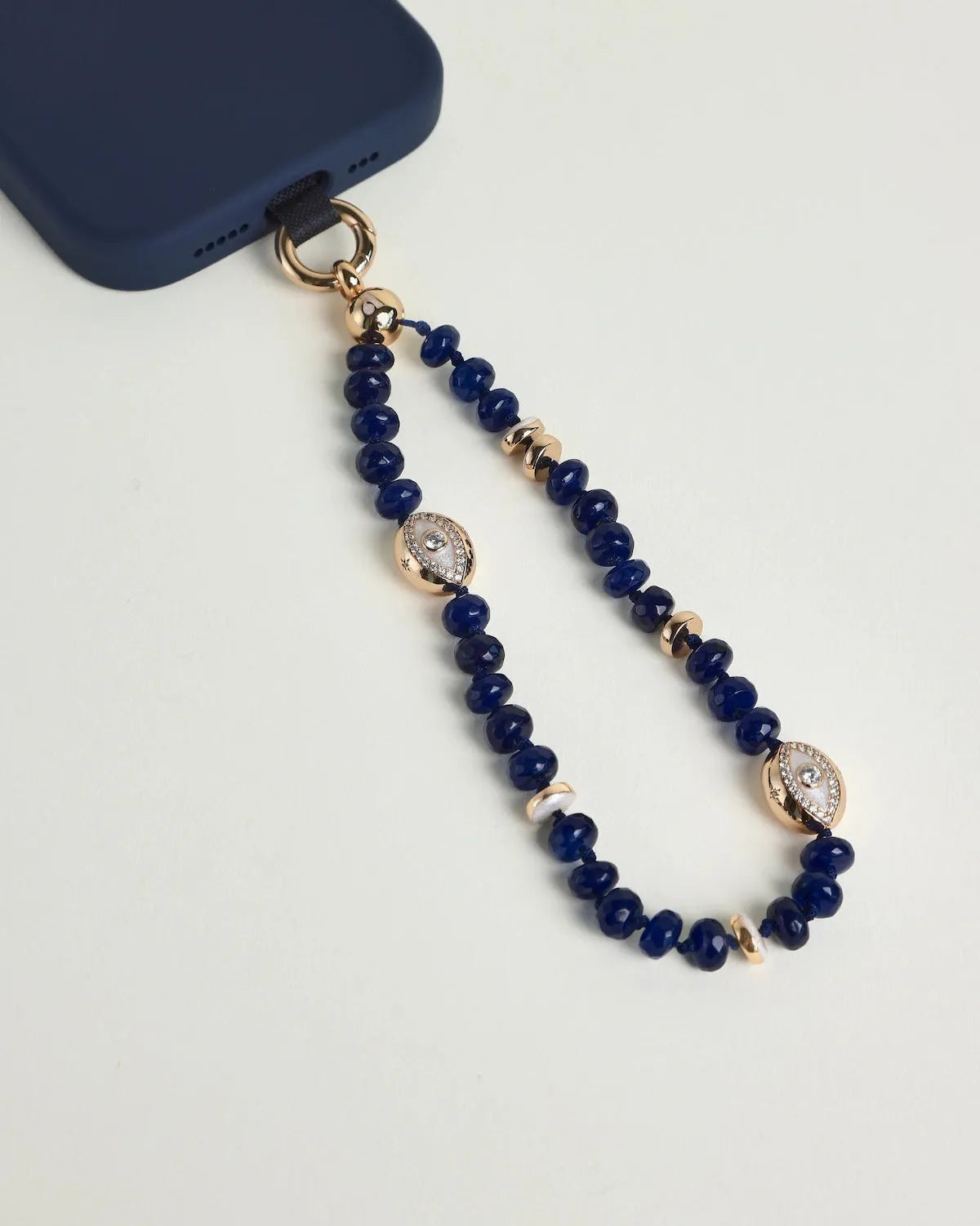 Leah Phone Charm in Sapphire
