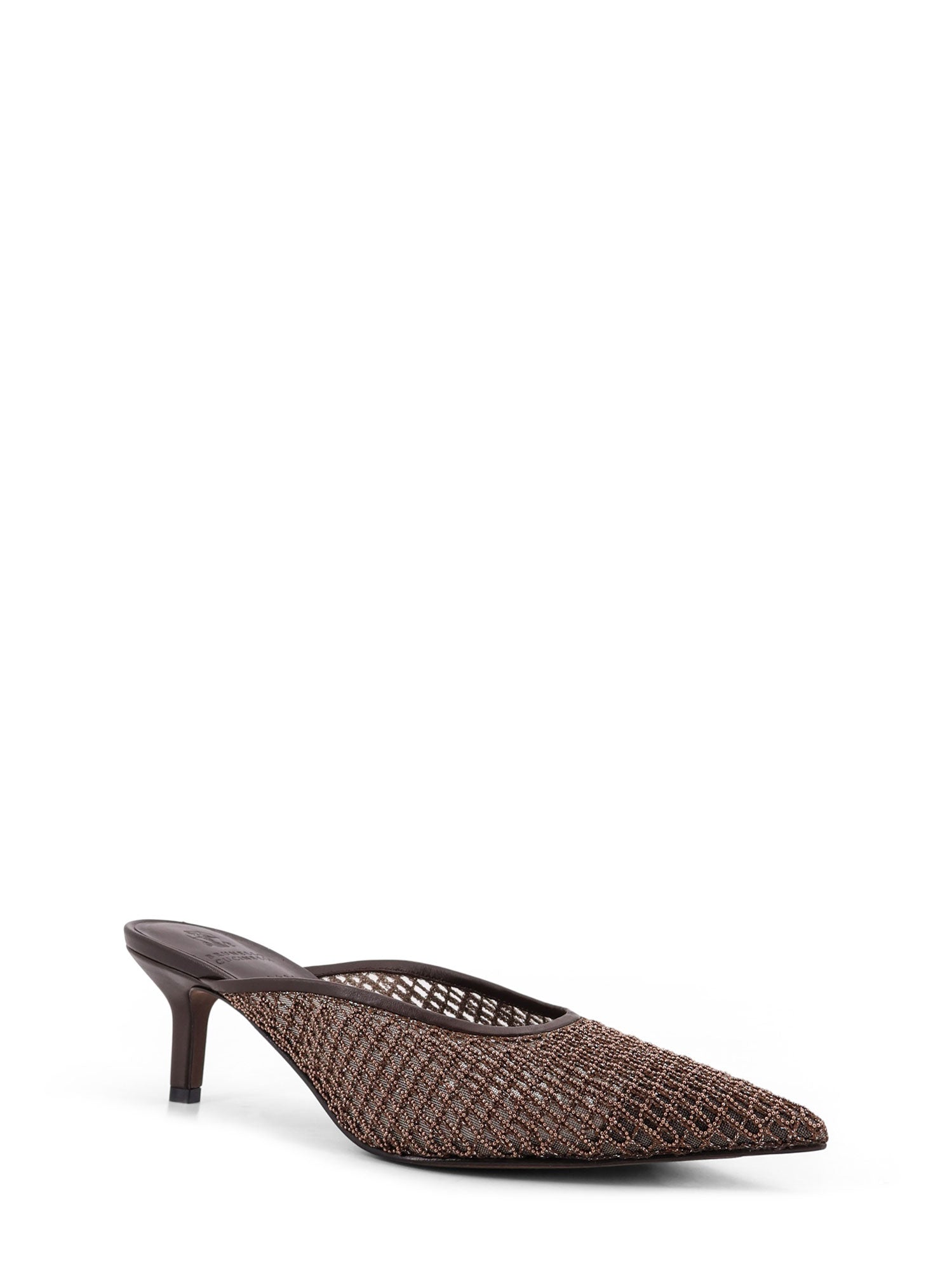 Brunello Cucinelli Sandals Brown Rose Gold Pelle - 41
