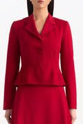 Amalia Twill Jacket in Grandma Red