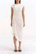 Olivia Italian Jersey Boatneck Dress