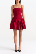 Adria Silk Taffeta Dress