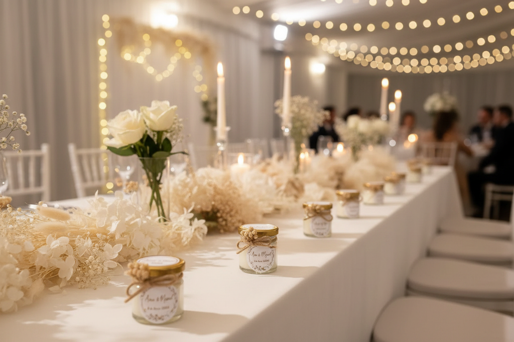 Depósito Reserva – Mini Vela Personalizada para Bodas