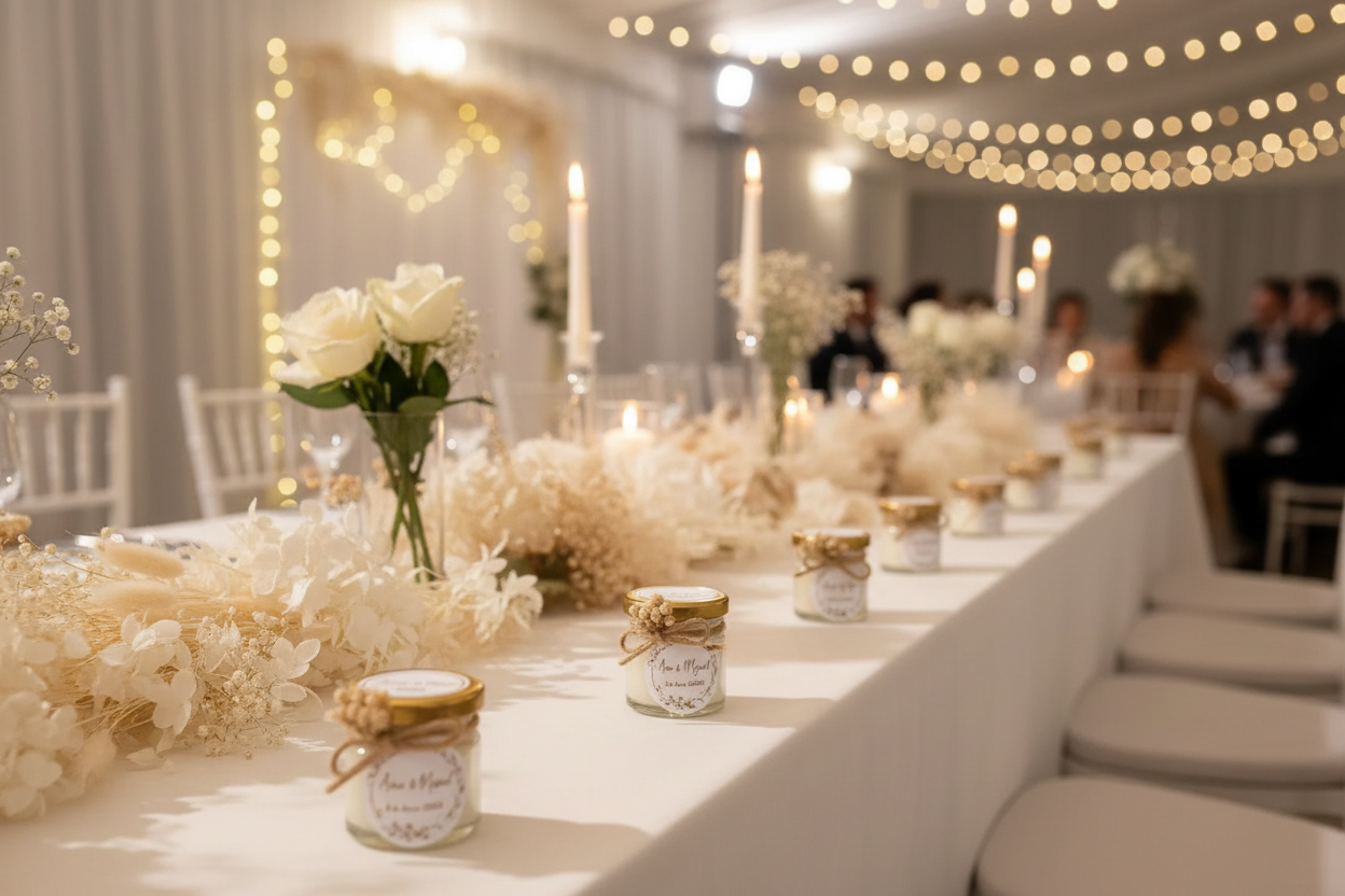 Depósito Reserva – Mini Vela Personalizada para Bodas
