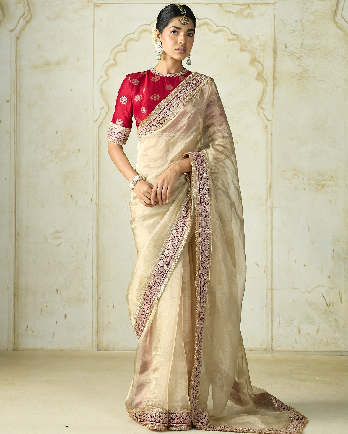 Farida Sari Set By KYNAH, Luxury Indian Fashion & Bridal Wear