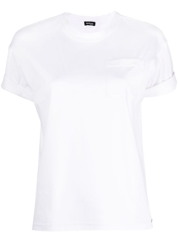Kiton Patch-Pocket Cotton T-Shirt — White