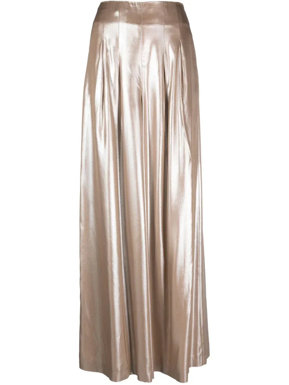 Peserico Pleat-Detailing Palazzo Trousers — Taupe