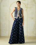 Navy Mizna Pant Set By KYNAH, Luxury Indian Fashion & Bridal Wear