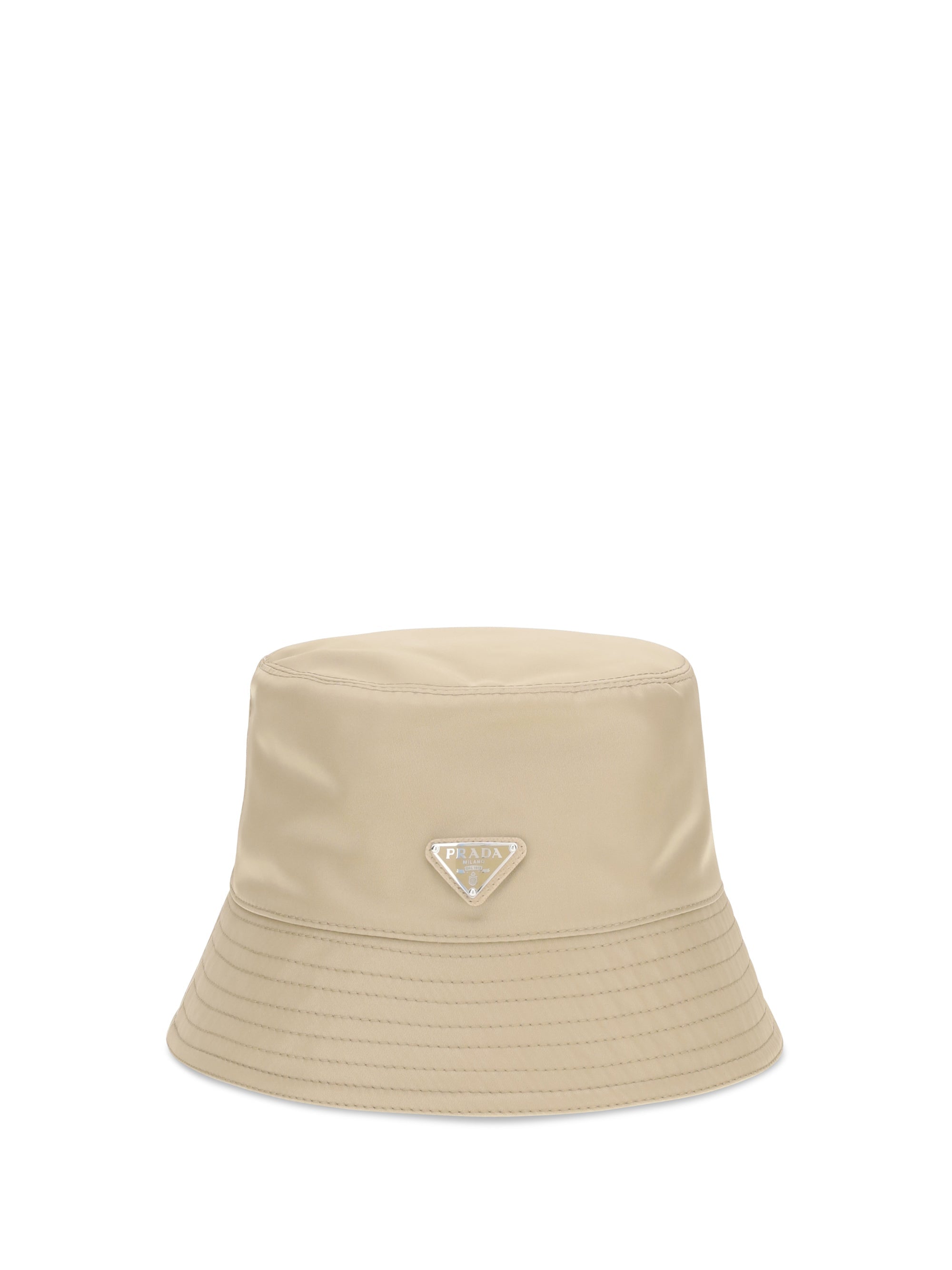 Prada 2HC1372DMI Re-Nylon Bucket Hat — Beige