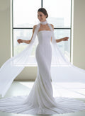 Open Front Tulle Shawl For Occasion Evening