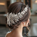 Rhinestones/Leaf Headbands Bridal Headpiece