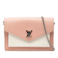 Bicolor Leather MyLockMe Chain Pochette