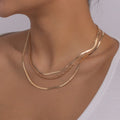 Retro Multi-Layer Snake Bones Necklaces