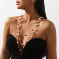 Retro Layered Pearl Necklaces Jewelry Sets