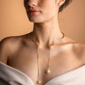 Simple Pearl Open Collar Necklace